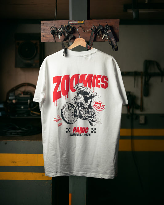 ZOOMIES Graphic half sleeve T-Shirt | Oversized fit